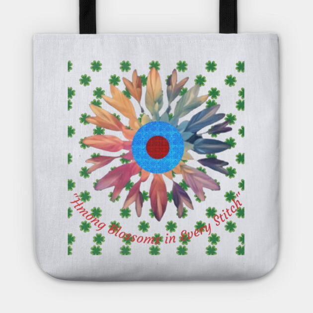 Hmong Blossoms in Every Stitch – Floral Heritage Pattern Tote by Pimcolle