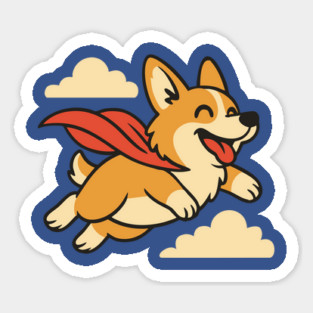 Super Corgi Sticker
