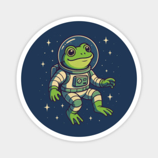 Space Frog Explorer Magnet