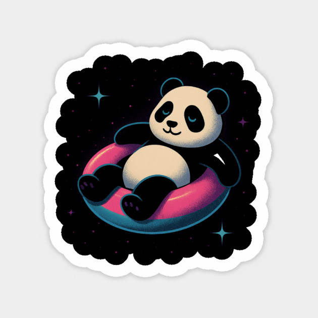 Cosmic Chill Panda Magnet by stayfrostybro