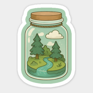 Nature in a Jar Sticker