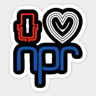 I LOVE NPR Sticker