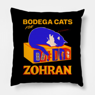 Bodega Cats For Zohran Pillow