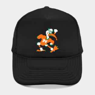 Retro Miami Pixel Sebastian the Ibis Hat