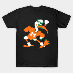 Retro Miami Pixel Sebastian the Ibis T-Shirt