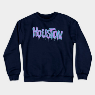 Houston Drip Crewneck Sweatshirt