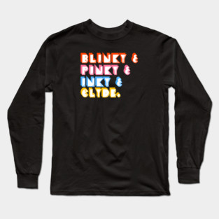 Blinky & Pinky & Inky & Clyde Long Sleeve T-Shirt
