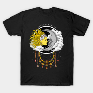 Skull Moon And Sun T-Shirt