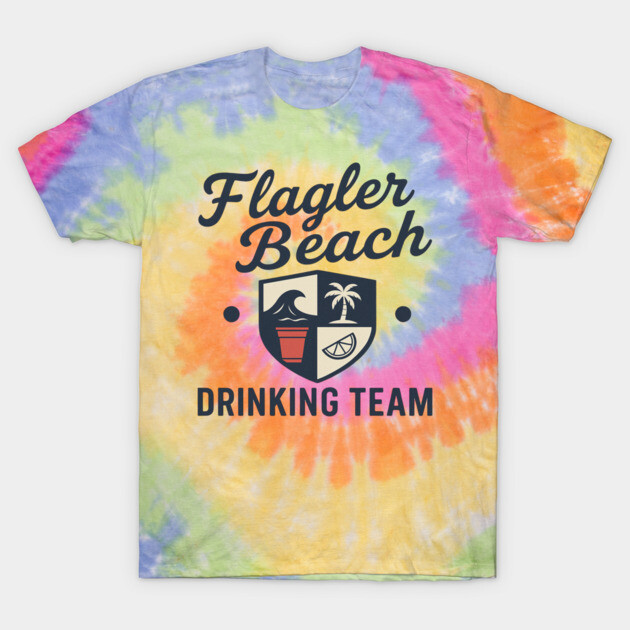 Flagler Beach Drinking Team T-Shirt by TikiTender 
