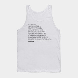 Leonardo DiCaprio Quotes Tank Top