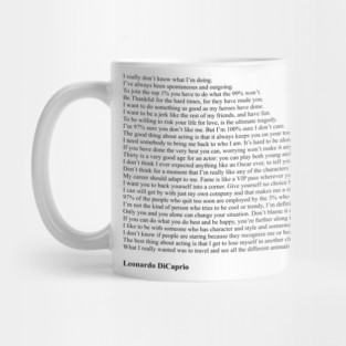 Leonardo DiCaprio Quotes Mug