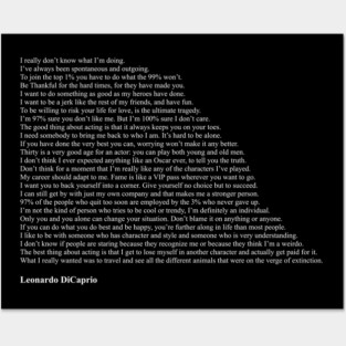 Leonardo DiCaprio Quotes Posters and Art