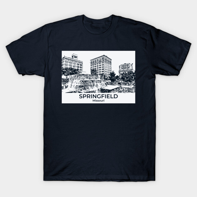 Springfield - Missouri T-Shirt by Lakeric