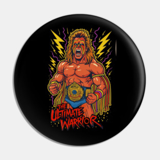 The Ultimate Warrior Wrestling T-Shirt Pin