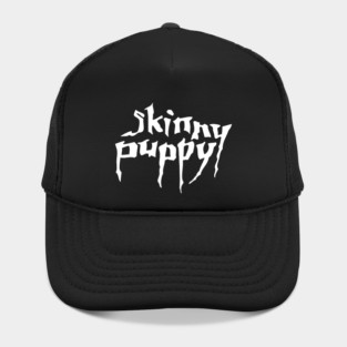Skinny Puppy Band white logo Hat