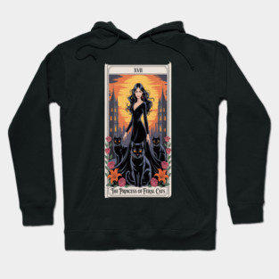 The Princess Of Feral Cats Tarot Card Hoodie
