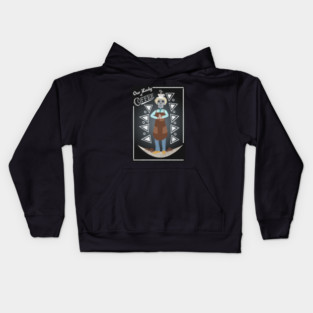 Virgin of Guadalupe coffee board Kids Hoodie