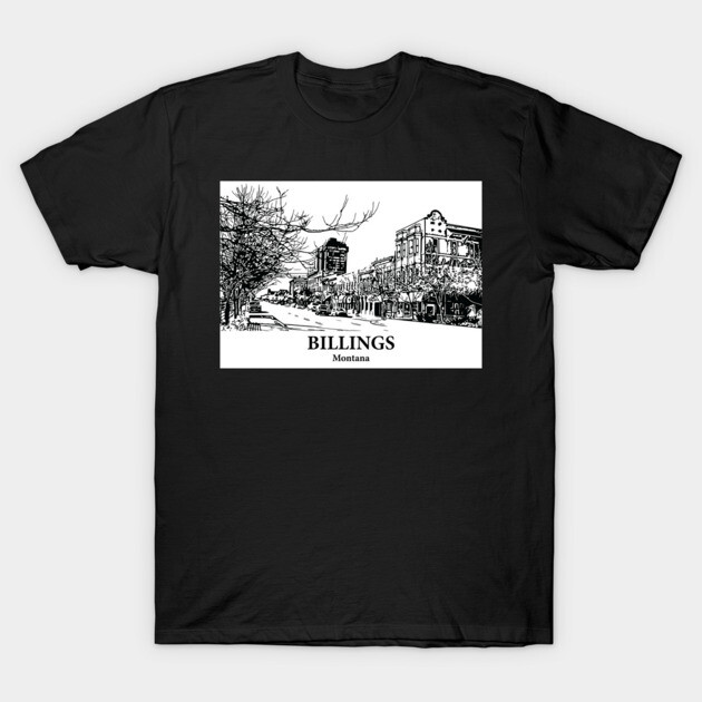 Billings - Montana T-Shirt by Lakeric
