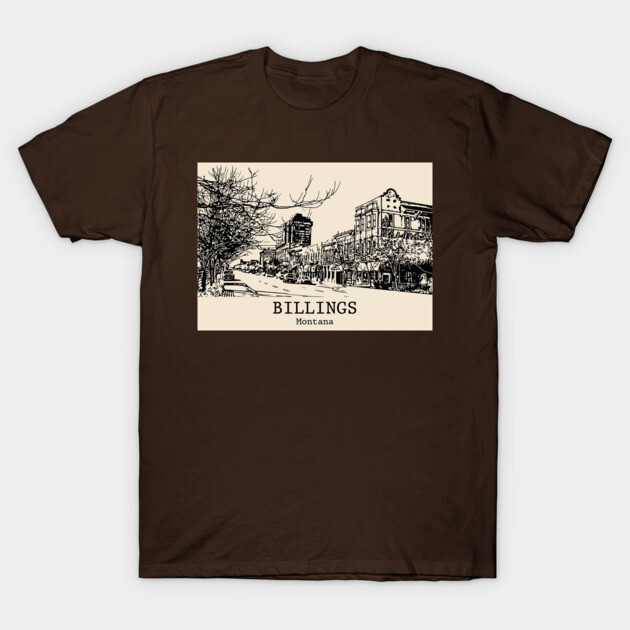 Billings - Montana T-Shirt by Lakeric
