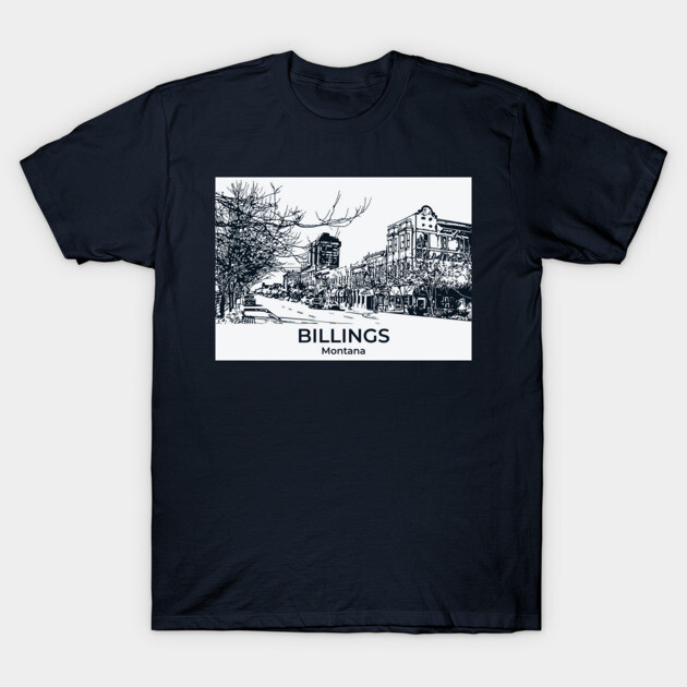 Billings - Montana T-Shirt by Lakeric