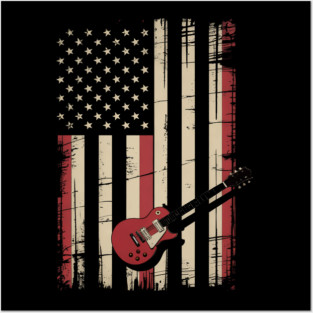 Oral Head Neck Cancer Awareness American Flag Women Kids Men Posters and Art