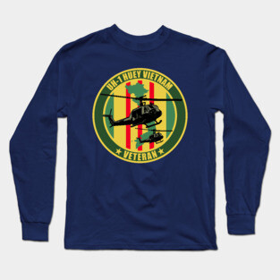 UH-1 Huey Vietnam Veteran Long Sleeve T-Shirt
