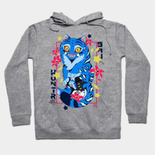 Kpop Demon Saja Huntrix Blue Tiger And Bird Hoodie