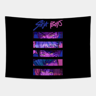 Saja Boys Eyes Kpop Hunter Tapestry