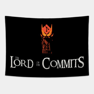 The Lord of the Commits in vertical Tee – One Branch to Rule Them All T-Shirt Tapestry