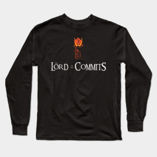 The Lord of the Commits in vertical Tee – One Branch to Rule Them All T-Shirt Long Sleeve T-Shirt