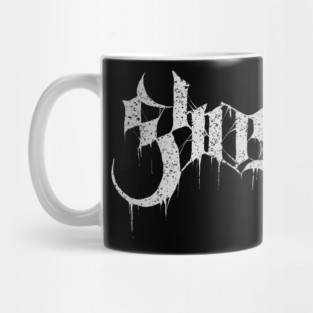 ghost band merch logo text artwork illustration Mug