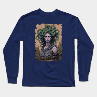 Medusa - Fierce Gorgon Energy Long Sleeve T-Shirt