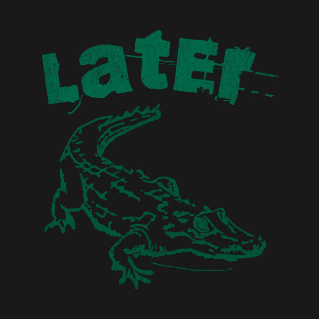 Later Alligator – Distressed Retro Reptile Graphic by DonWillisJrArt