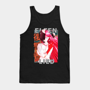Lucy – Elfen Lied Retro Style Vector Tank Top