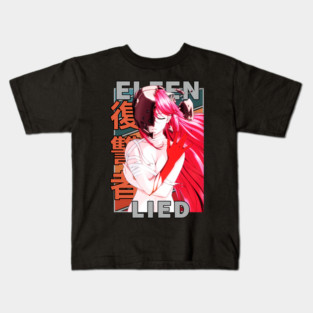 Lucy – Elfen Lied Retro Style Vector Kids T-Shirt