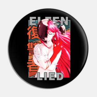 Lucy – Elfen Lied Retro Style Vector Pin