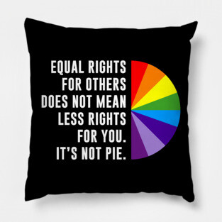 Equal Rights Is Not A Pie Pillow