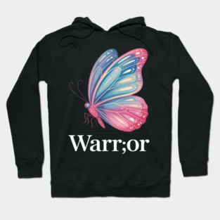 Butterfly Semicolon Warrior Suicide Prevention Awareness Hoodie