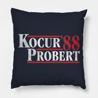 Kocur & Probert '88 - Political Campaign Parody Pillow