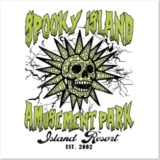 Retro Spooky Island Spooky Island Summerween 90s Posters and Art