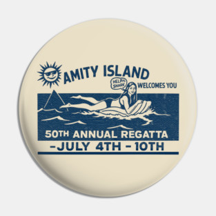 Amity Island 50th Regatta – Just Keep Swimming Pin
