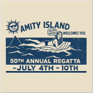Amity Island 50th Regatta – Just Keep Swimming Posters and Art