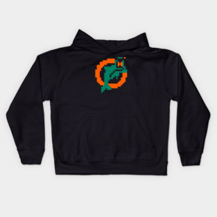 Retro Pixel Miami Logo Throwback Kids Hoodie