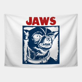 ChihuaJaws – Small Teeth, Big Attitude Tapestry