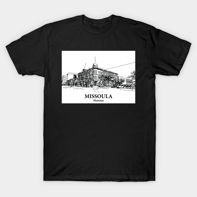 Missoula - Montana T-Shirt by Lakeric