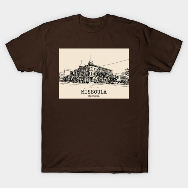 Missoula - Montana T-Shirt by Lakeric