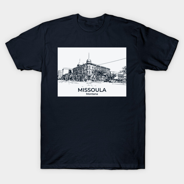 Missoula - Montana T-Shirt by Lakeric