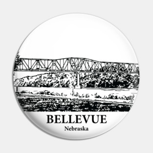 Bellevue - Nebraska Pin