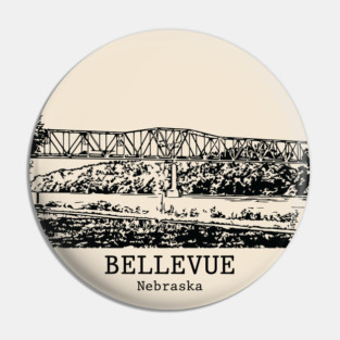 Bellevue - Nebraska Pin