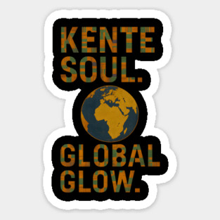 Kente Soul. Global Glow Sticker